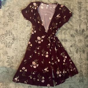 Old navy tie wrapped dress